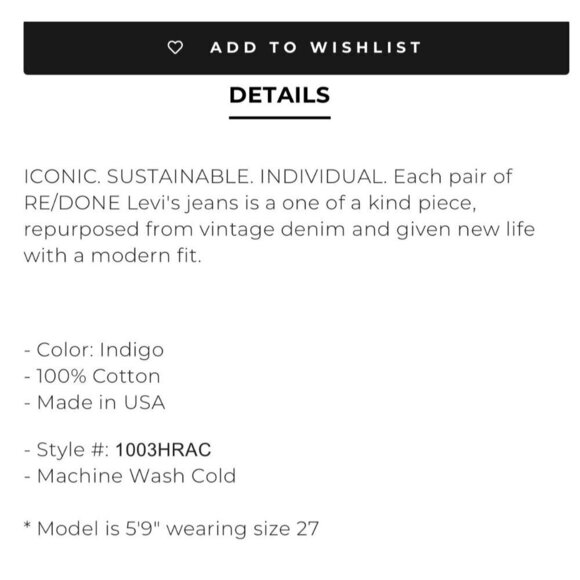 Re/done High rise ankle crop jeans, medium blue, Size 26, L69 - Picture 2 of 13